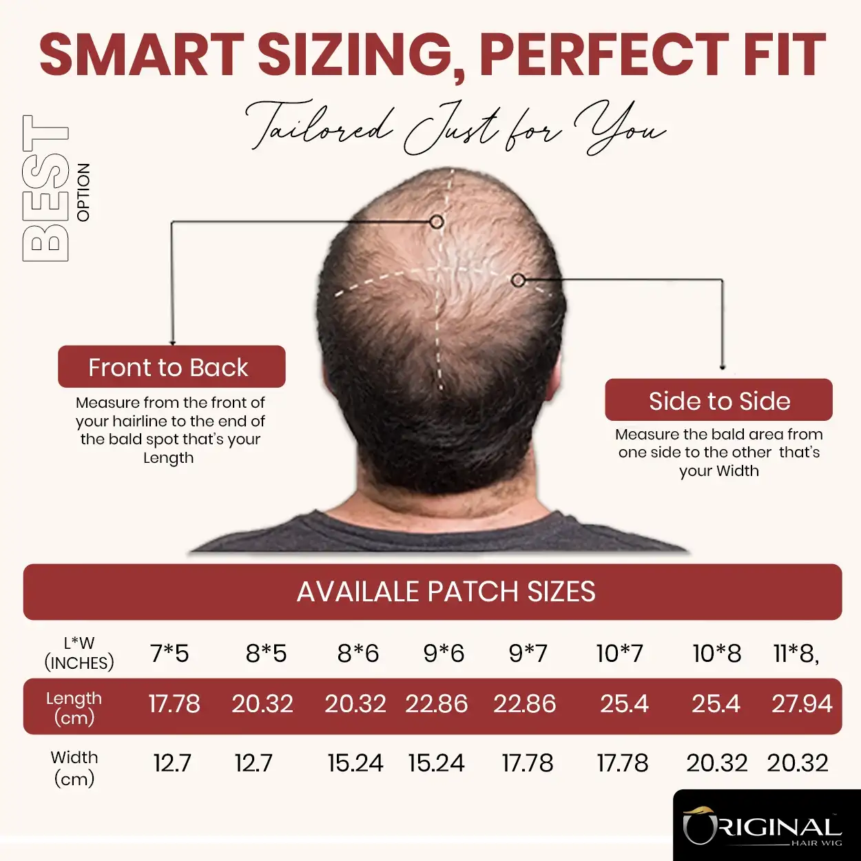 Australian Mirage Hair Patch Skin Based Top Natural Scalp Look